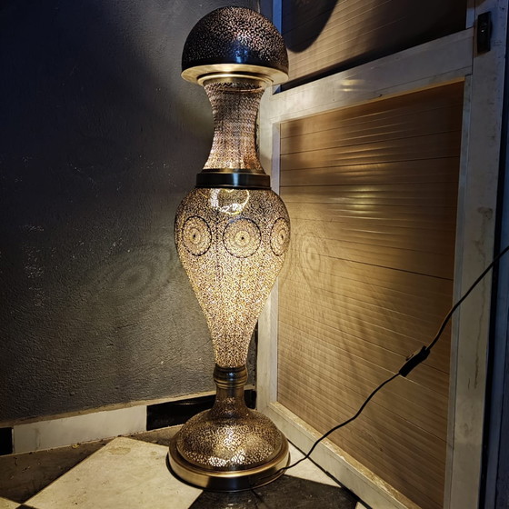 Image 1 of Marokkaanse handgemaakte vloerlamp: "Majestic Dome"