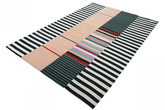 Image 1 of Hand-woven designer kilim Fars - 320 X 221 Cm - New - Modern stripe design