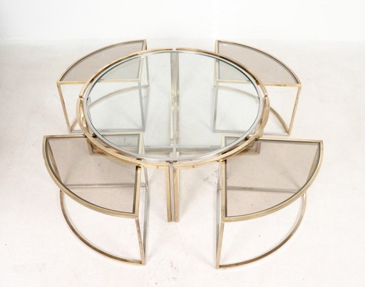 Maison Charles nesting tafel 70's mid century regency