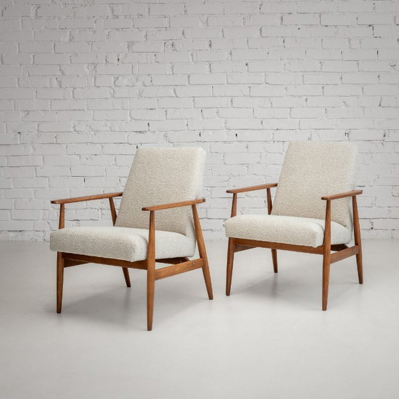 Image 1 of Sillón «Lisek», década de 1960: un clásico polaco restaurado de mediados de siglo, para espacios pequeños.