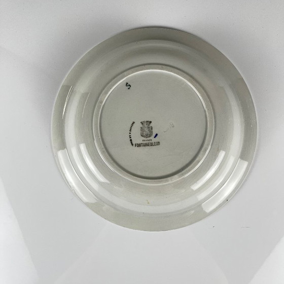 Image 1 of Porcelain salad bowl "Fontainebleau" from Gien, early 20th century