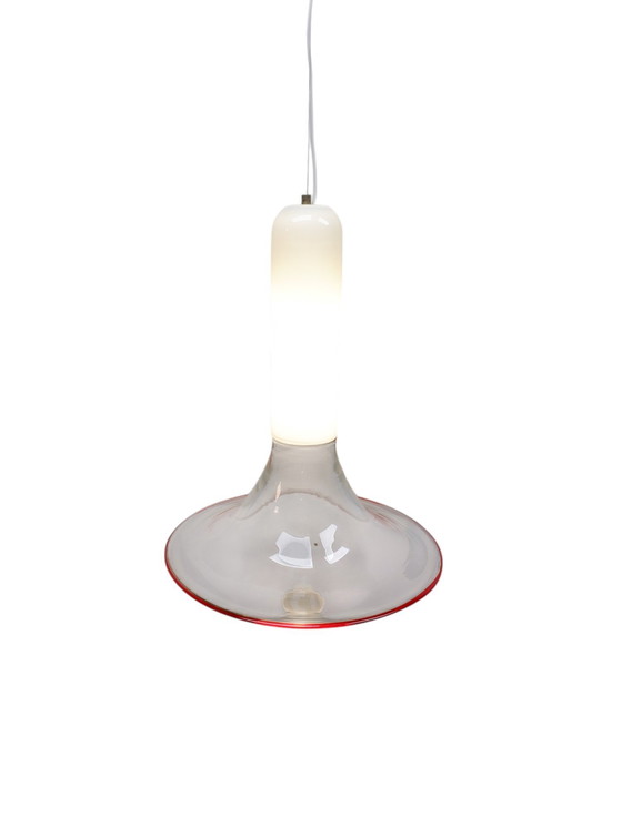 Image 1 of Murano glazen hanglamp van Leucos Italië, jaren 70