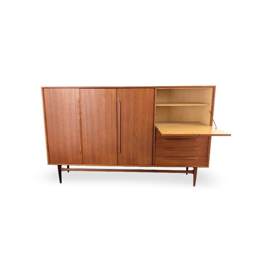 Original Midcentury Cabinet Heinrich Riestenpatt Teak High Boards – Wood (photo 7 of 24)