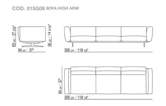 Image 1 of Flexform Softdream 94x300cm in fabric category Extra