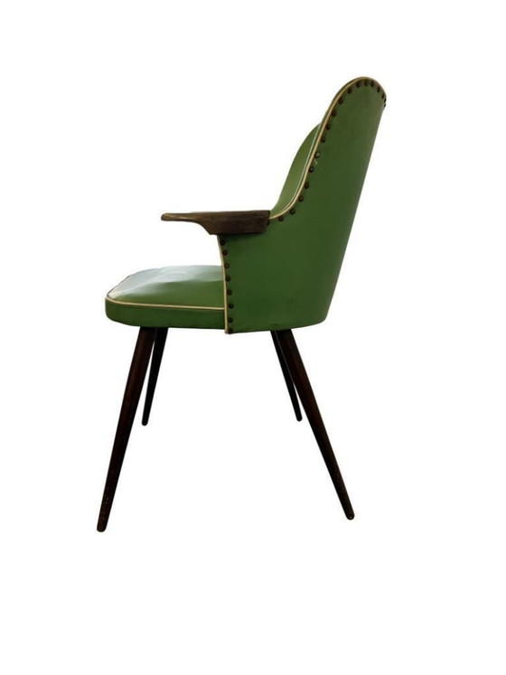 Image 1 of chaise rockabilly verte vintage