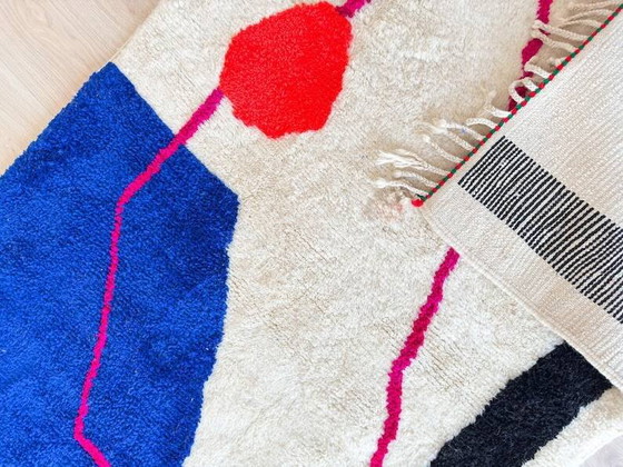 Alfombra bereber tejida en lana natural 100cmx200cm – Wool, Bohemian (photo 2 of 9)