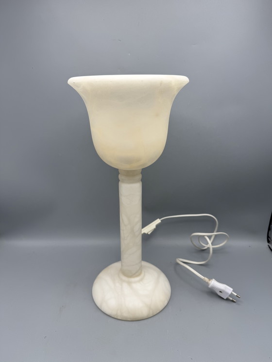 Image 1 of Elegante lampada da tavolo in alabastro di A. Santa Rita