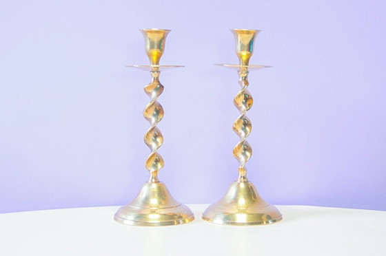 Set di 2 Portacandele in Ottone Intrecciato – Brass (photo 2 of 5)