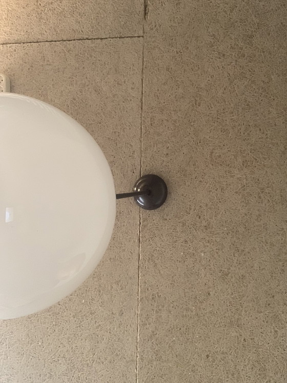 Image 1 of Lampada a sospensione originale vintage in rame rosso e vetro