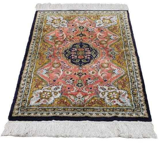 Image 1 of Original Echte Reine Seide Hereke 125 X 78 Cm Top Zustand