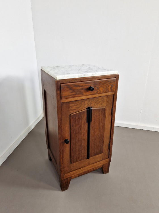 Art-Deco-Nachttisch | Amsterdamer Schule – Nachttische, Marble (photo 11 of 11)