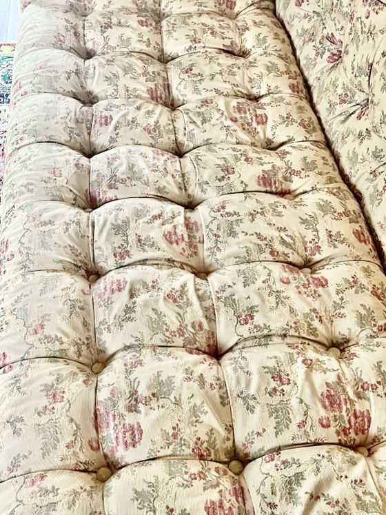 Klassisches englisches 3-Sitzer-Sofa – Textile (photo 8 of 13)