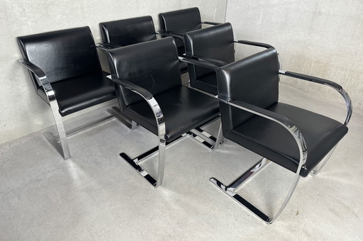 6x Knoll Brno chair - Mies van der Rohe