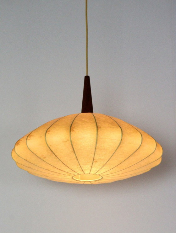 Vintage Cocoon Ufo Hanglamp – Hanglampen, Wood (photo 11 of 15)