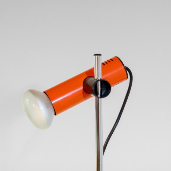 Image 1 of 1x Space Age Metal Floor Lamp, Targetti Sankey, Italy 1970s