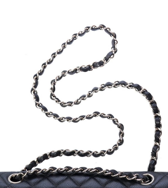 Image 1 of Borsa CHANEL Timeless/Classique en Cuir Noir - 103247