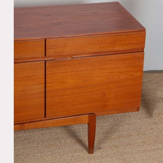 Image 1 of Credenza scandinava in teak, modello FA 66, di Ib Kofod-Larsen, 1960