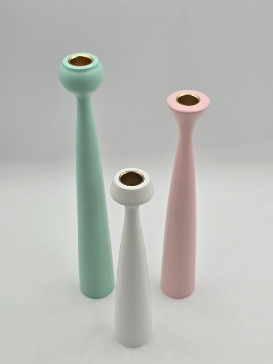Image 1 of  Set of 3 candlesticks, Anders Nørgaard for Applicata