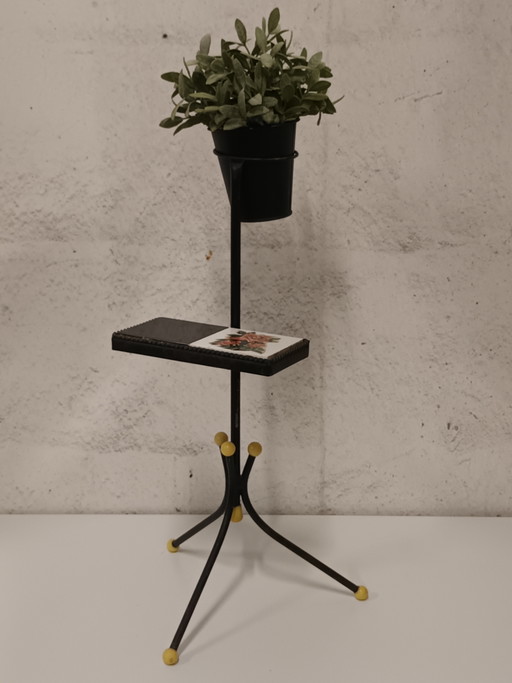 Table de la centrale atomique avec des carreaux – plantentafel, Ceramic, Metal