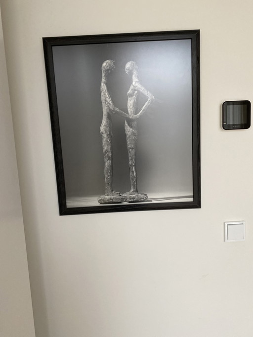 Foto  van Paul Huf  gemaakt van het werk van Theo Dobbelman kunstenaar