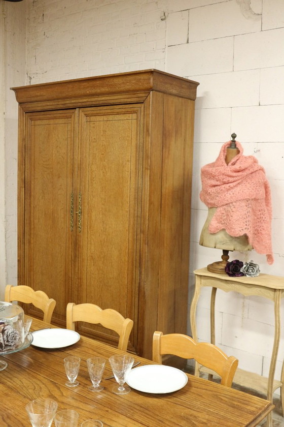 Antieke Linnenkast Louis Philippe-Stijl – Kledingkasten, Wood, Brass (photo 7 of 7)