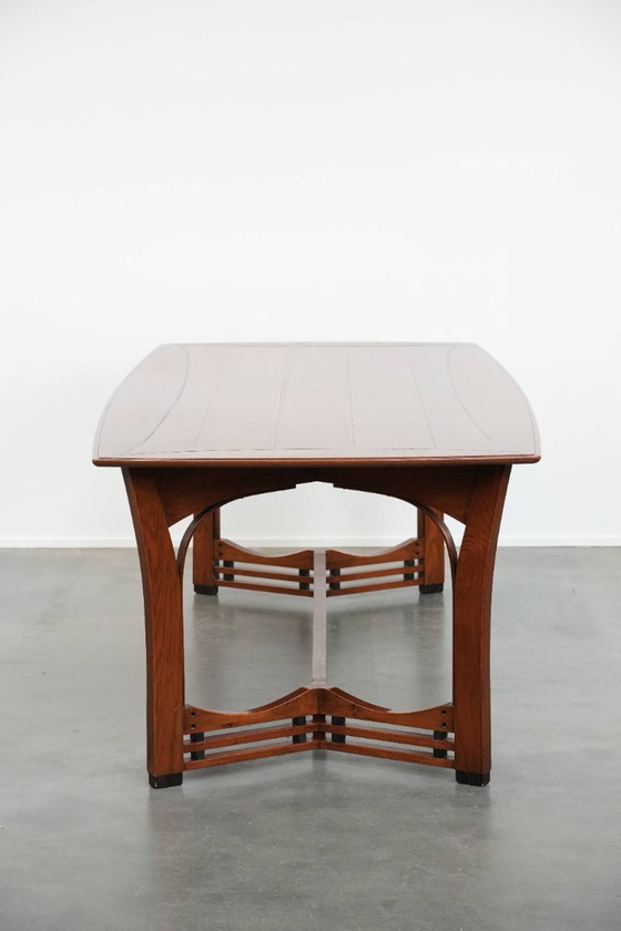 Image 1 of Tavolo da pranzo in stile Art Nouveau da 4 a 6 persone di Schuitema della serie Jugendstil