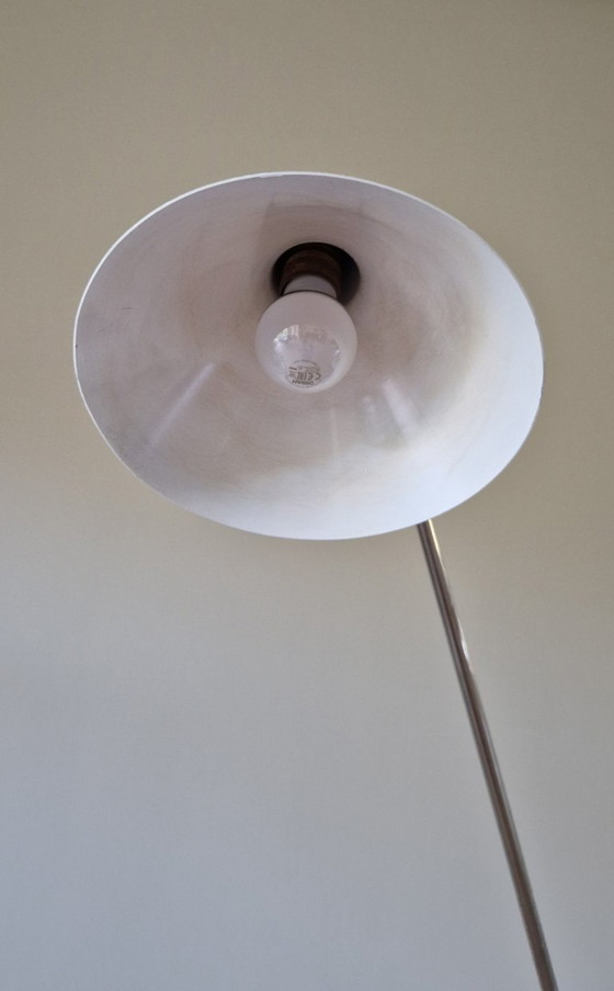 Image 1 of Vintage Stilnovo style floor lamp, black metal, Italian design, 1960s