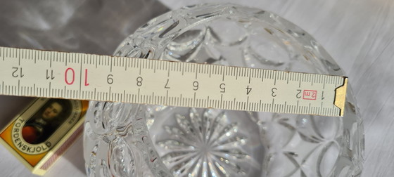 Vintage Nachtmann lead crystal sphere vase, heavy, "Angelique" series, Ø 13.5cm, crystal lens cut, star (photo 14 of 15)