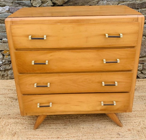 Vintage 4-drawer Chest of drawers 60s – Wood (photo 5 of 24)