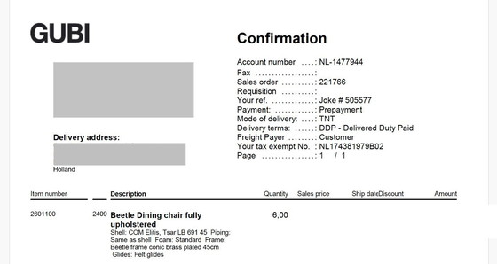 Image 1 of 6 sedie Gubi Beetle