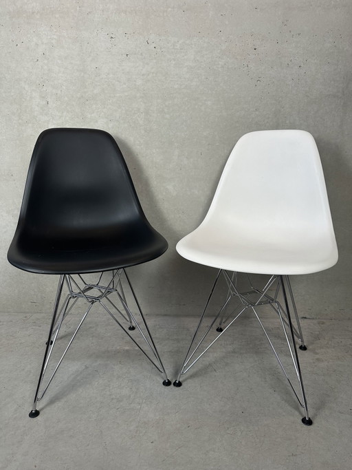 2x chaises Eames design DSR - Vitra