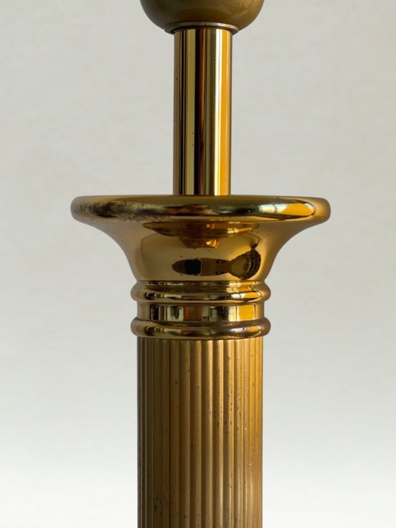 Image 1 of Vintage brass table lamp – Brand "Lustre Deknudt" – 1970s