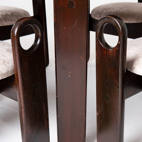 Image 1 of Szedleczky Dining Set with Table and 4 Chairs 1980s