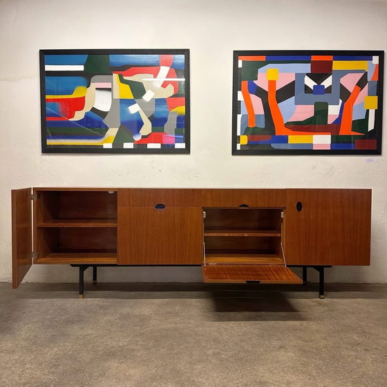 Image 1 of Aparador de teca de Paul Geoffroy, 1950