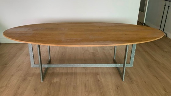Unique Design - Oval Solid Oak Table – Dining tables, Metal (photo 4 of 7)
