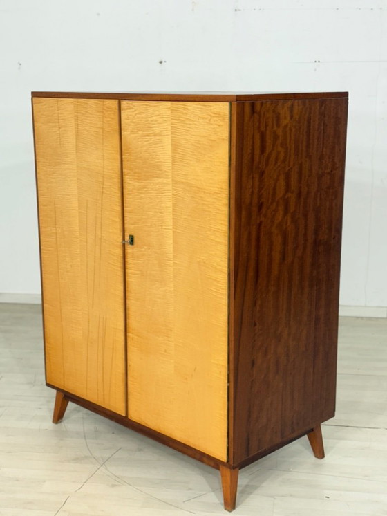 Image 1 of Vintage Mid-Century Linen Cabinet / Cupboard / Shoe Cabinet / Wardrobe