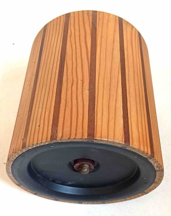 Image 1 of Scandinavische houten ijsemmer of flessenkoeler Hoogte 22,5 cm