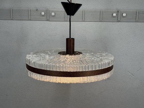 Image 1 of 1960s Plastic Pendant Lamp with Retro Design