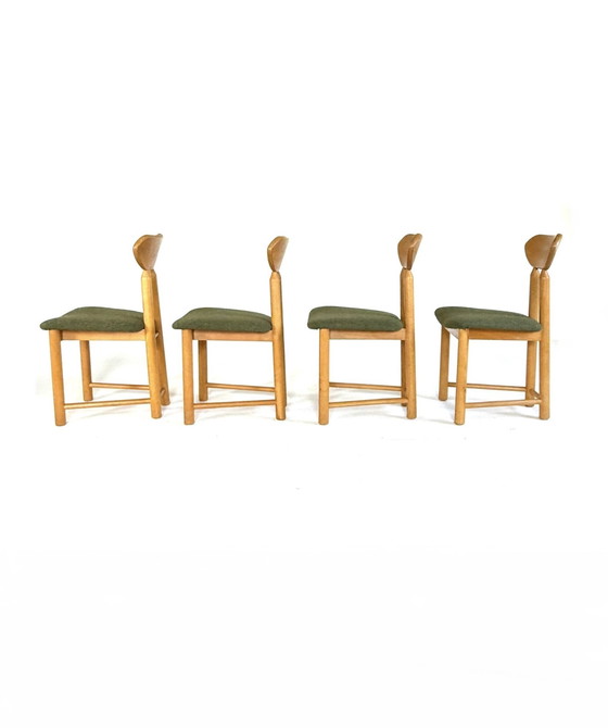 Image 1 of 4x Chaise de salle à manger brutaliste '80