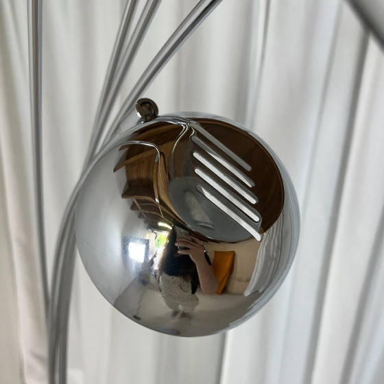 Image 1 of Arc floor lamp with tree-shaped base and 5 lights, AGEMOB, 2000s, MCM style