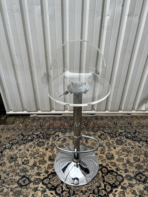 Mid-century plexiglas crutch