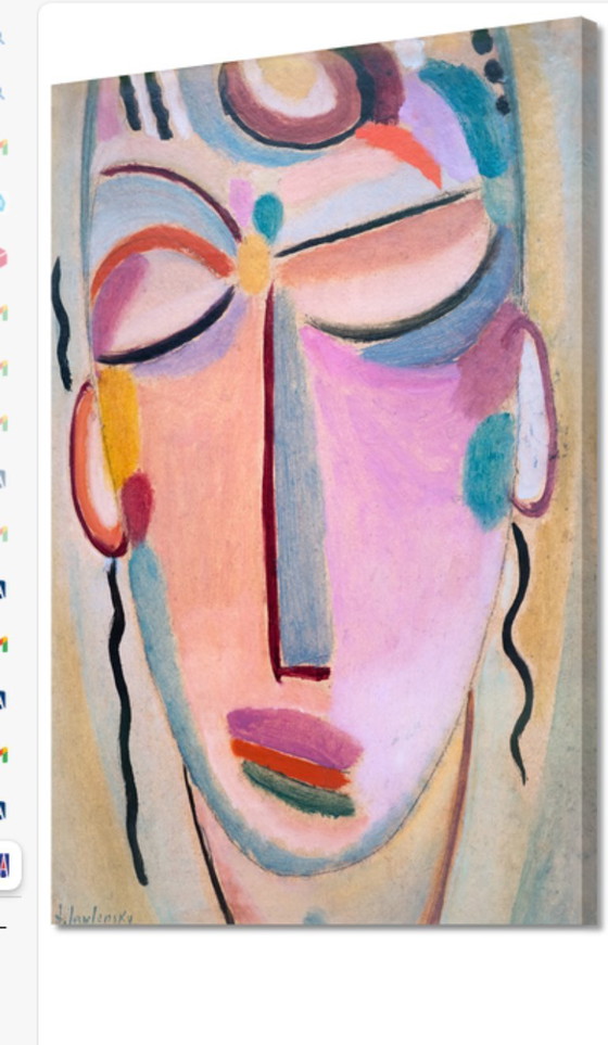 Image 1 of Alexej von Jawlenski ---Meditation (on canvas)