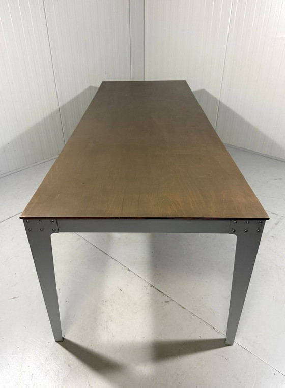 Image 1 of Table de salle à manger en aluminium Piet Hein Eek XXL, années 1990