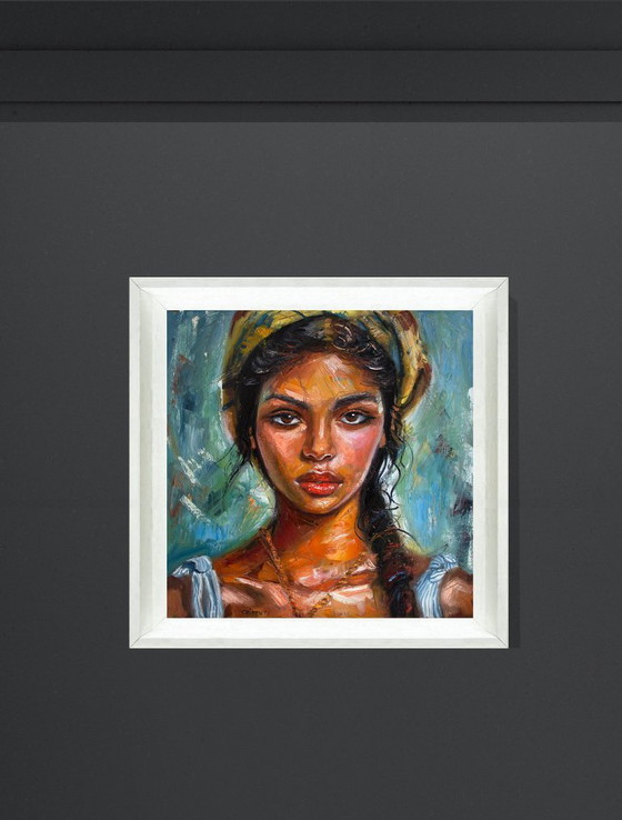 Image 1 of Laurent CHIMENTO - Délia, daughter of the sea - Artist's painting