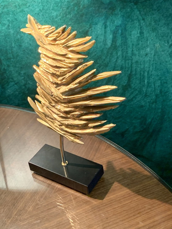 Criniere di Leone - Bronzo/Metallo Oro Fine - Philippe Cheverny (1970) – Sculture, Ottone (photo 5 of 15)