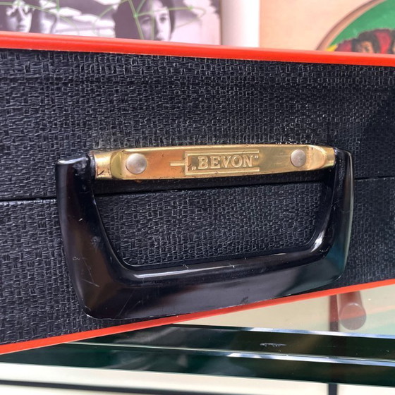 Image 1 of Bevon 70s Portable Record Case for 12-inch Vinyl LPs