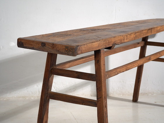 Consolle alta antica (c.1900) #42, Console, Legno, Marrone, Rustic (foto 34 di 36)
