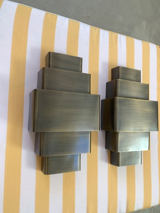 Image 1 of 2 wunderschöne Wandleuchten im Art-Deco-Stil
