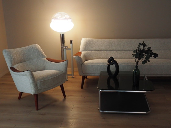 Image 1 of Beige woonkamer set, Deens ontwerp, jaren 1970, Productie: Denemarken