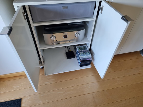 Image 1 of 2x storage cabinets for audio/video